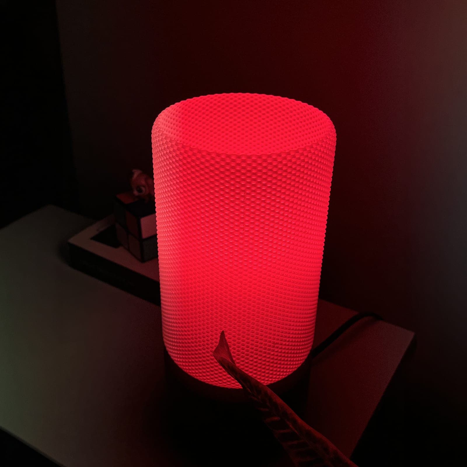 Zen Silindir — dokulu, 3D baskı, akıllı RGB LED masa lambası (E27 duy)